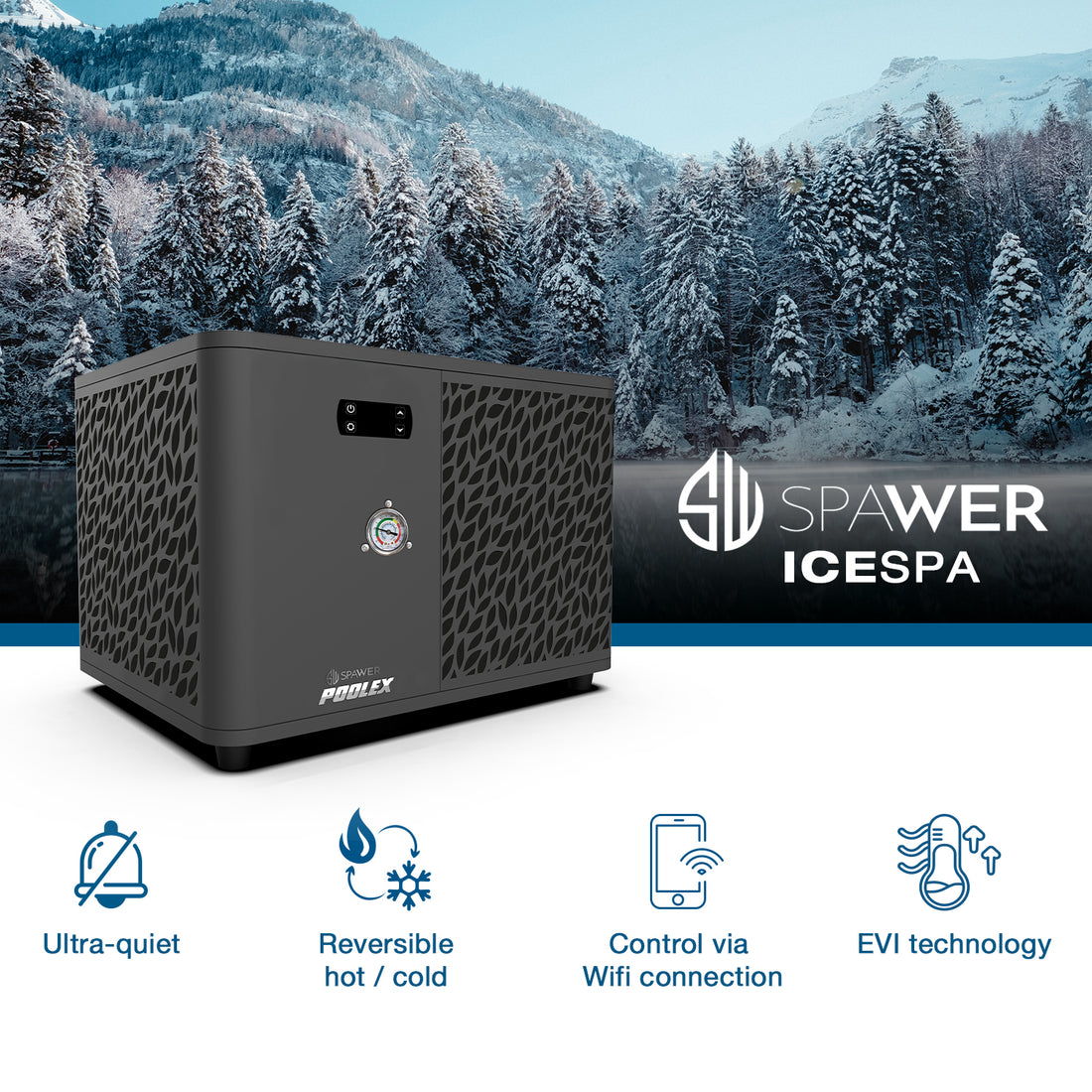 Varmepumpe Spawer Icespa 7kW